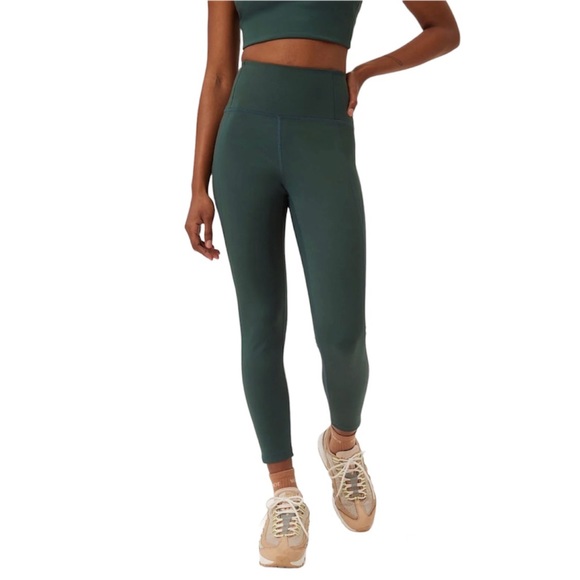 girlfriend collective Pants - Girlfriend Collective Compressive High-Rise Legging Moss Green Sz L